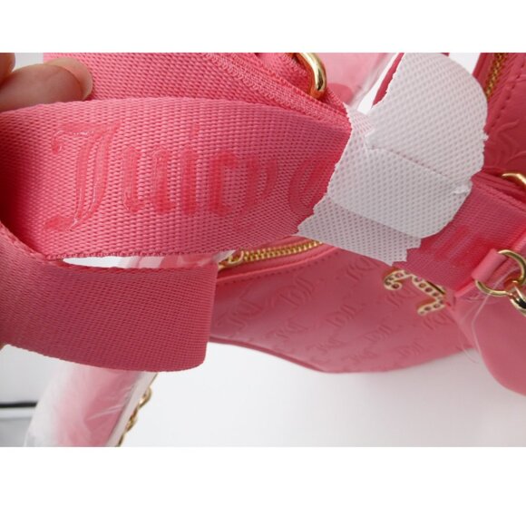 NWT Juicy Couture All About that Bling Hobo Crossbody Pink Lemonade - Picture 10 of 16
